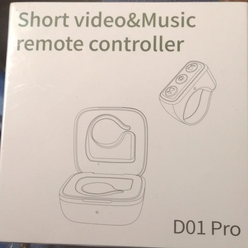 D01 Pro Remote Control for TikTok Page Turner for Kindle, Scrolling Ring (New)